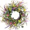20-Inch Spring Daisy Wreath for Front Door – Artificial Wildflower & Eucalyptus Greenery Farmhouse Wreath for Indoor Outdoor Home Decor